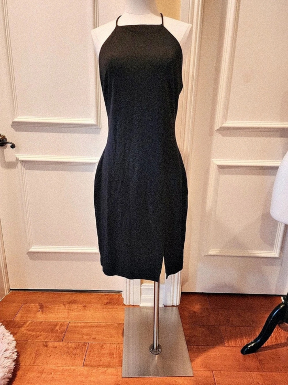 Lauren Ralph Lauren Black Halter Mini Dress Size 12 Like New
